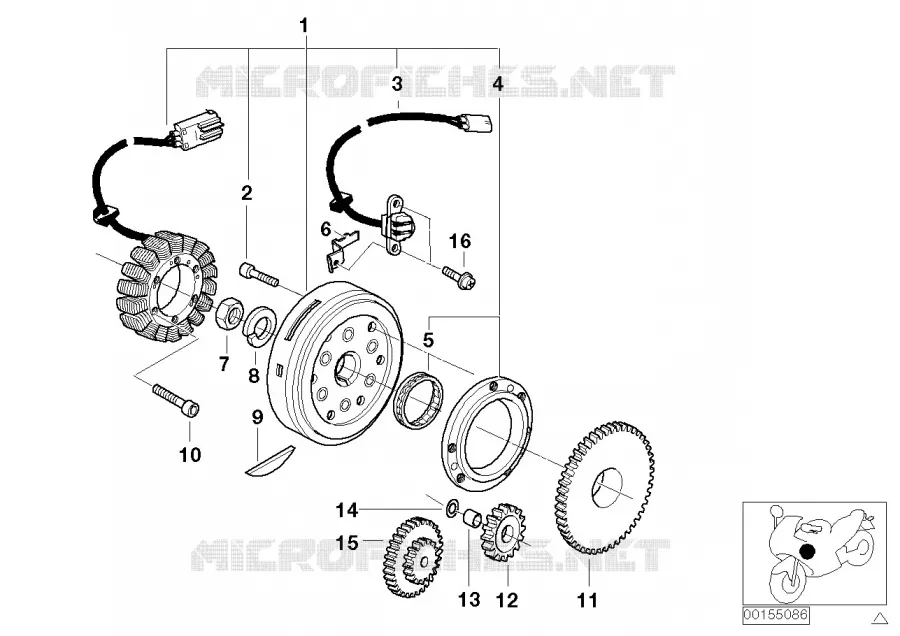 Alternateur BMW Motorrad BMW Motorrad G 650 2008   R13 (0178,0179)
