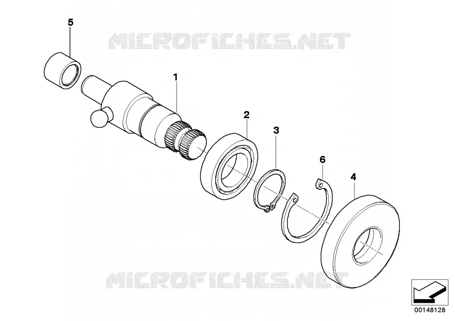Axe de fourchette BMW Motorrad BMW Motorrad R 1200 2002 K2x  K25 (0307,0317)