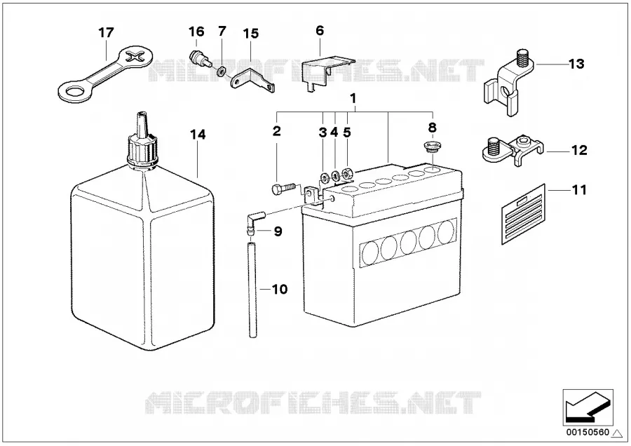 Batterie BMW Motorrad BMW Motorrad R 1100 1993 4V  259 (0404,0409)
