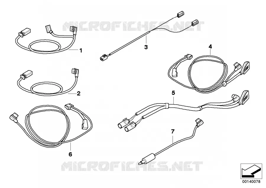 Câble de connexion système de navigation BMW Motorrad BMW Motorrad F 800 2004 K7x  K71 (0216,0226)