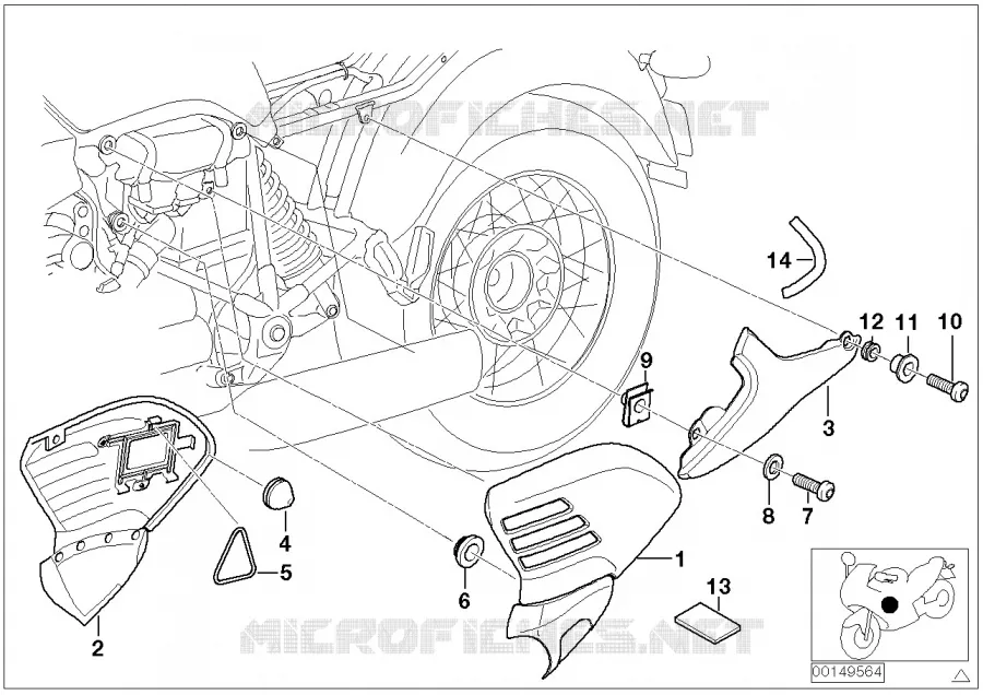 Cache BMW Motorrad BMW Motorrad R 1200 1996 4V  259C (0424,0434)