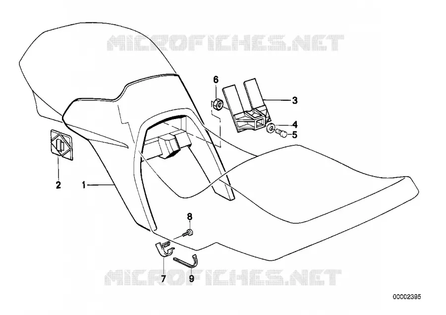 Cache de reservoir a carburant BMW Motorrad BMW Motorrad Classic K 100 1989 4 cyl. 2 soup.  K589 (0523,0533)