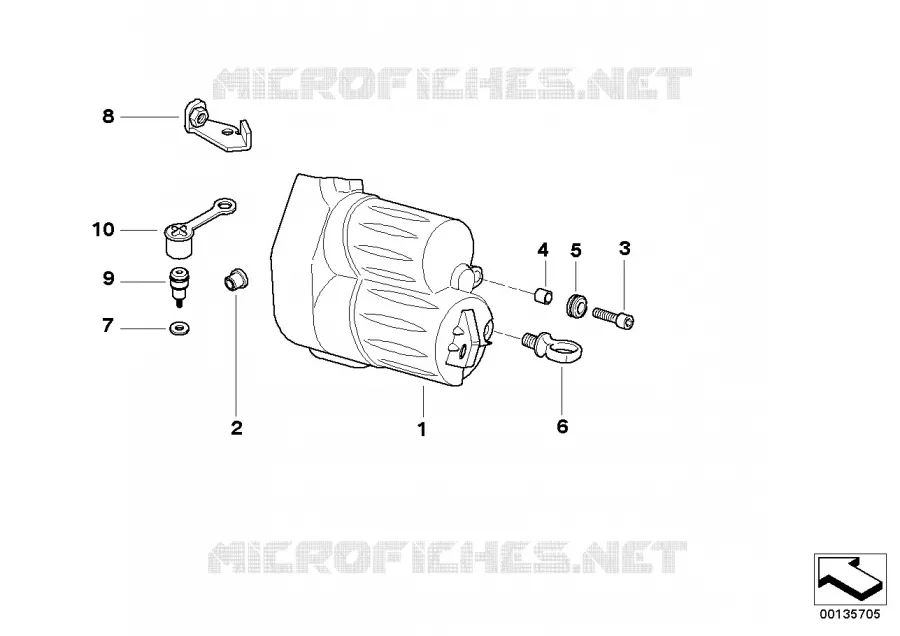Cache démarreur BMW Motorrad BMW Motorrad R 1200 2002 4V  259C (0309,0319)