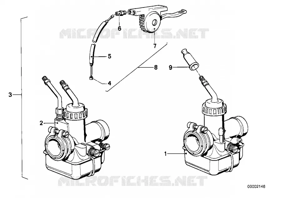 Carburateur BMW Motorrad BMW Motorrad Classic R 50 1969 Boxer (69-76)  R50