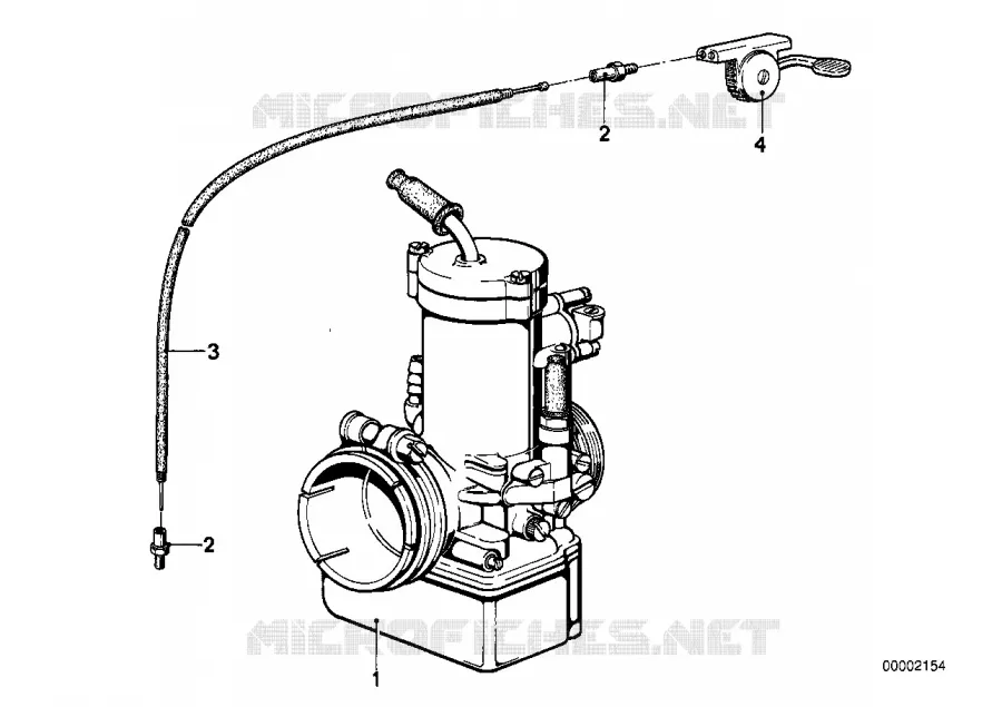 Carburateur-tirette de démarreur BMW Motorrad BMW Motorrad Classic R 90 1973 Boxer (69-76)  R90