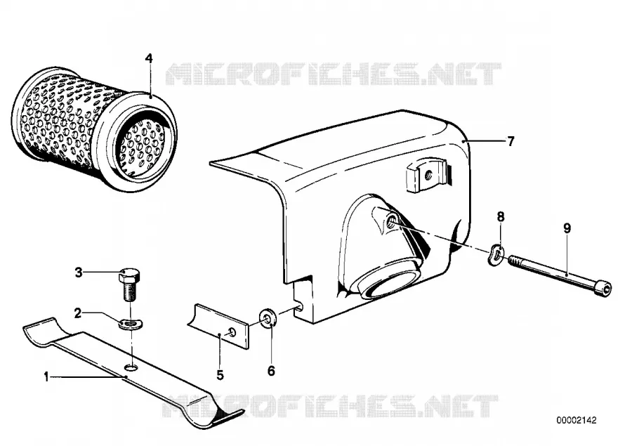 Carter de filtre à air BMW Motorrad BMW Motorrad Classic R 45 1978 Boxer (78-85)  R45