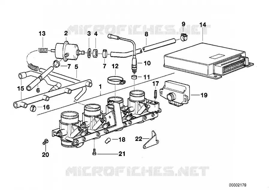 Carter de volet de depart/boitier de cde BMW Motorrad BMW Motorrad K 1100 1989 4 cyl. 4 soup.  K589 (0526, 0536)
