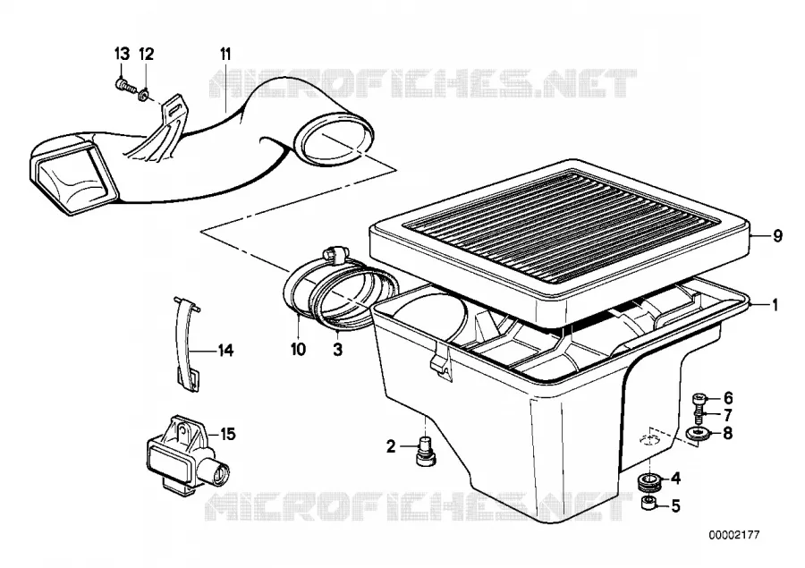 Carter inferieur de filtre a air BMW Motorrad BMW Motorrad Classic K1 1988 4 cyl. 4 soup.  K589 (0525,0535)