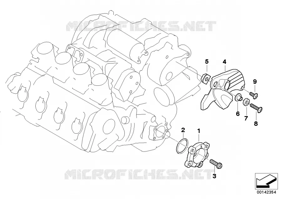 Couvercle de carter de moteur gauche BMW Motorrad BMW Motorrad K 1300 2007 K4x 4 cyl.  K43 (0518,0519)