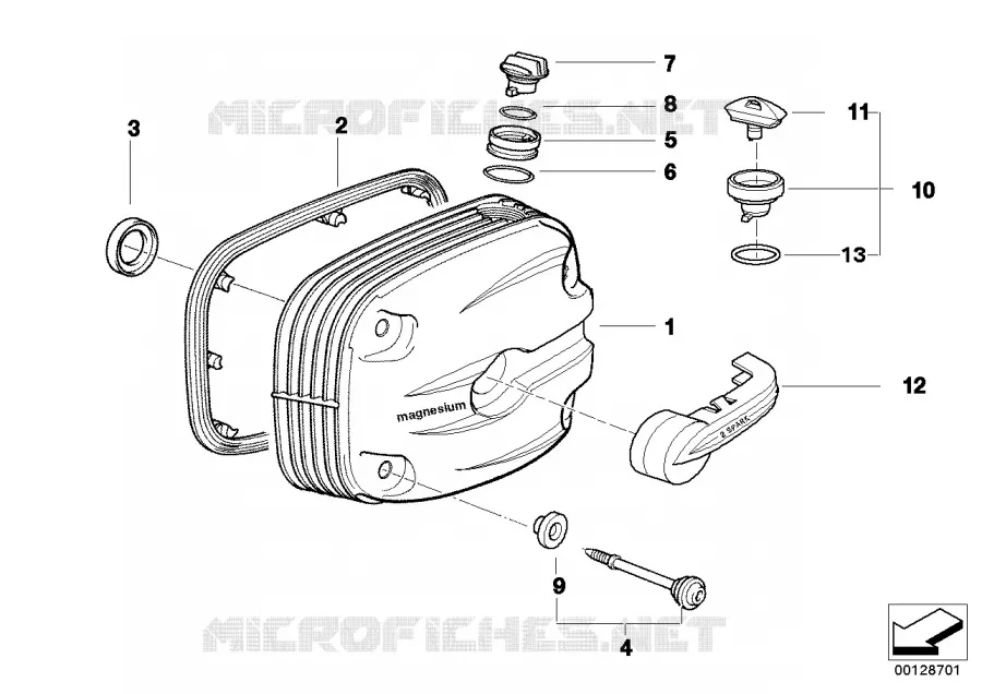 Couvre culasse - Double-Allumage BMW Motorrad BMW Motorrad R 1150 1998 4V  R21 (0415,0495)