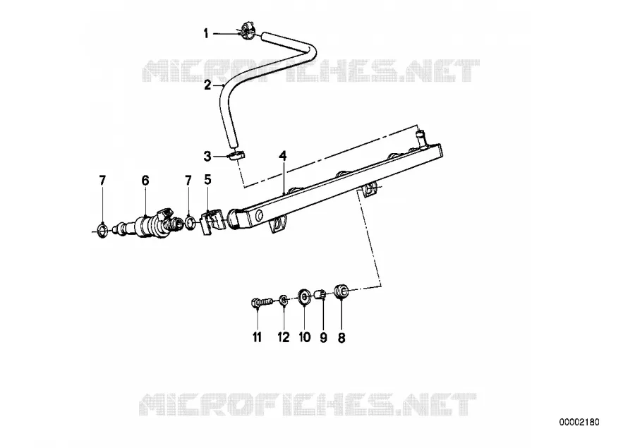 Dispositif dinjection/soupape dinject. BMW Motorrad BMW Motorrad K 1100 1989 4 cyl. 4 soup.  K589 (0526, 0536)