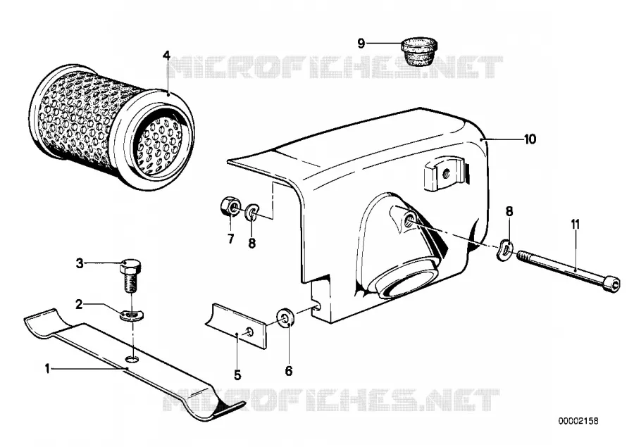 Filtre à air BMW Motorrad BMW Motorrad Classic R 75 1974 Boxer (69-76)  R75