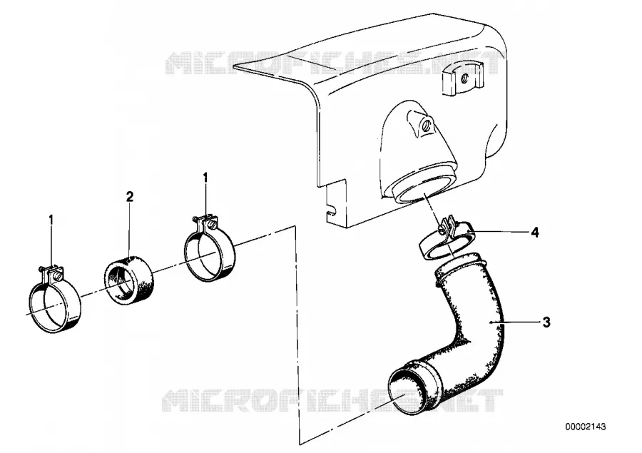 Filtre à air-conduite daspiration BMW Motorrad BMW Motorrad Classic R 45 1980 Boxer (78-85)  R45