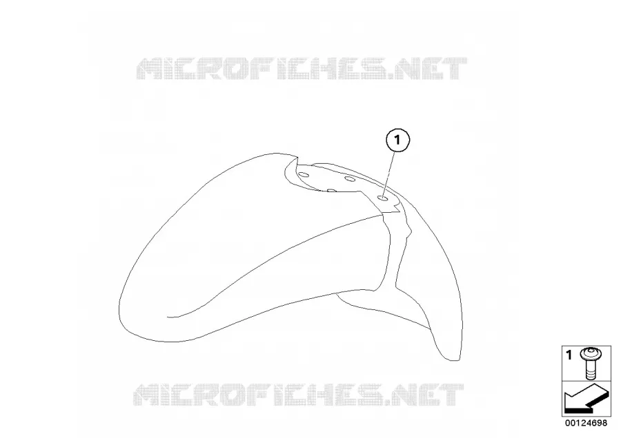 Garde-boue avant BMW Motorrad BMW Motorrad R 1200 2001 4V  K30 (0442,0496)