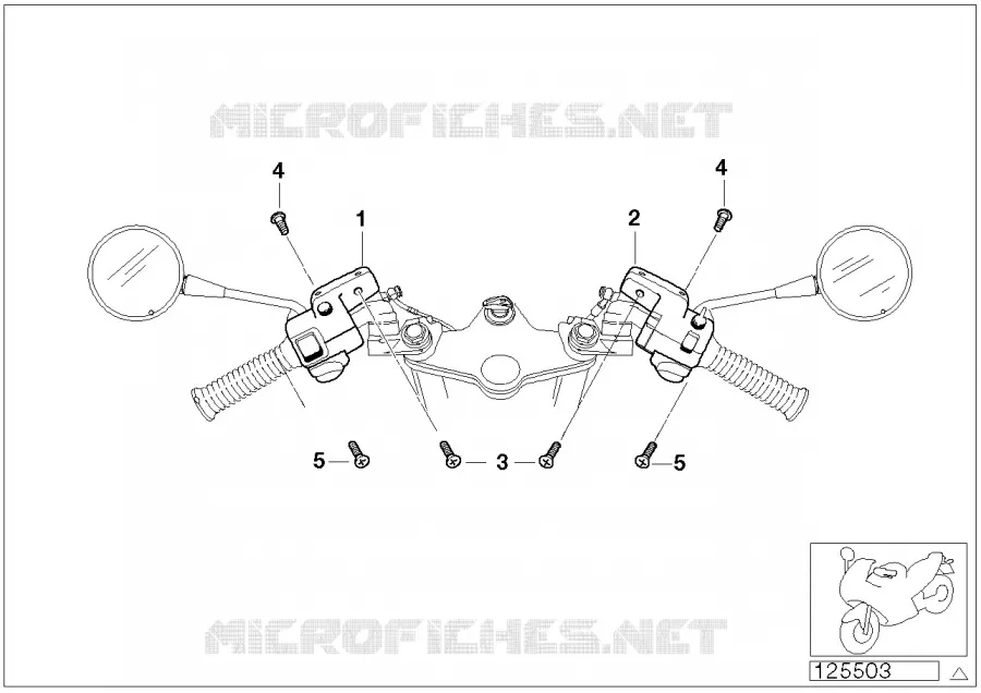 Interrupteur combine au guidon BMW Motorrad BMW Motorrad K 1200 2002 4 cyl. 4 soup.  K41 (0548,0558)
