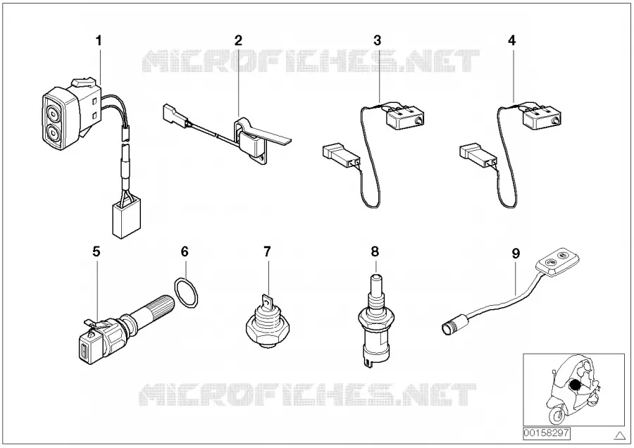 Interrupteurs divers BMW Motorrad BMW Motorrad C1 1999 C1  C1 (0191)