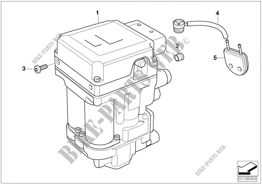 Modulateur de pression Integral ABS pour BMW Motorrad K 1200 LT 99 à partir de 1997