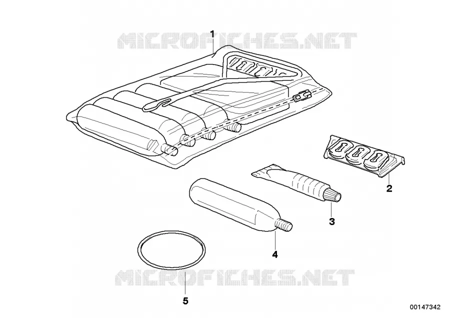 Necessaire de depannage BMW Motorrad BMW Motorrad Classic K 75 1984 3 cyl.  K569 (0562,0571)