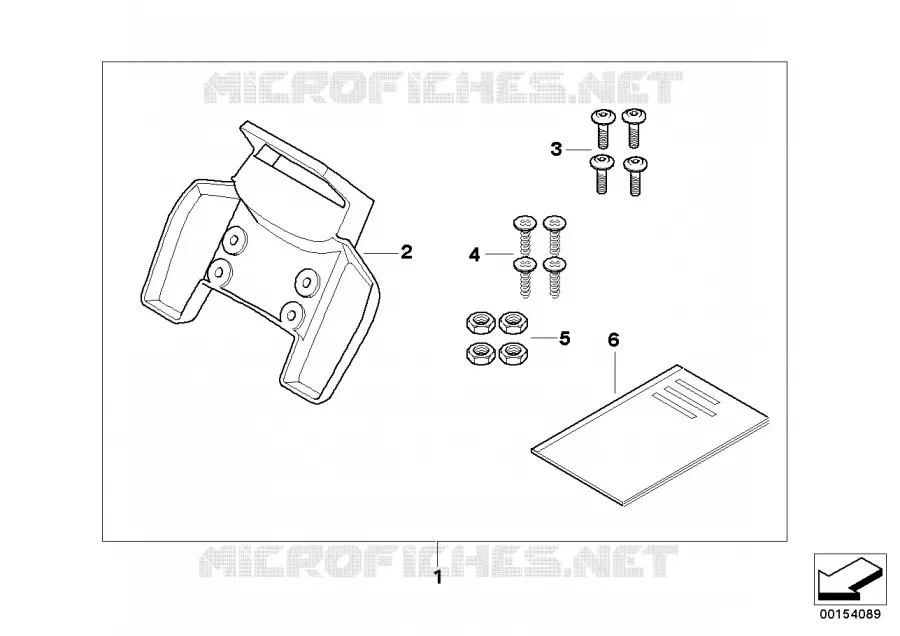 Pièces accolées navigateur BMW BMW Motorrad BMW Motorrad K 1200 2004 K4x 4 cyl.  K44 (0587,0597)