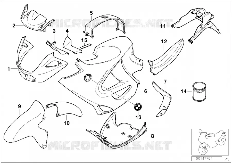 Pièces peintes 909 Orientblau BMW Motorrad BMW Motorrad K 1200 2002 4 cyl. 4 soup.  K41 (0548,0558)
