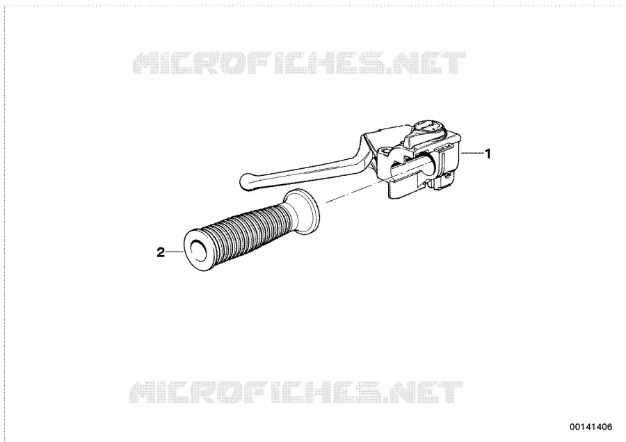 Poignee complette gauche BMW Motorrad BMW Motorrad K 1100 1992 4 cyl. 4 soup.  K589 (0522,0532)