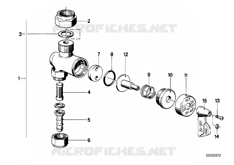 Robinet de carburant-germa BMW Motorrad BMW Motorrad Classic R 75 1974 Boxer (69-76)  R75