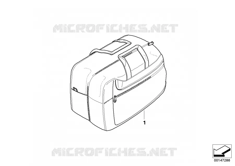 Sac intérieur p valise BMW Motorrad BMW Motorrad R 1200 2003 K2x  K26 (0368,0388)