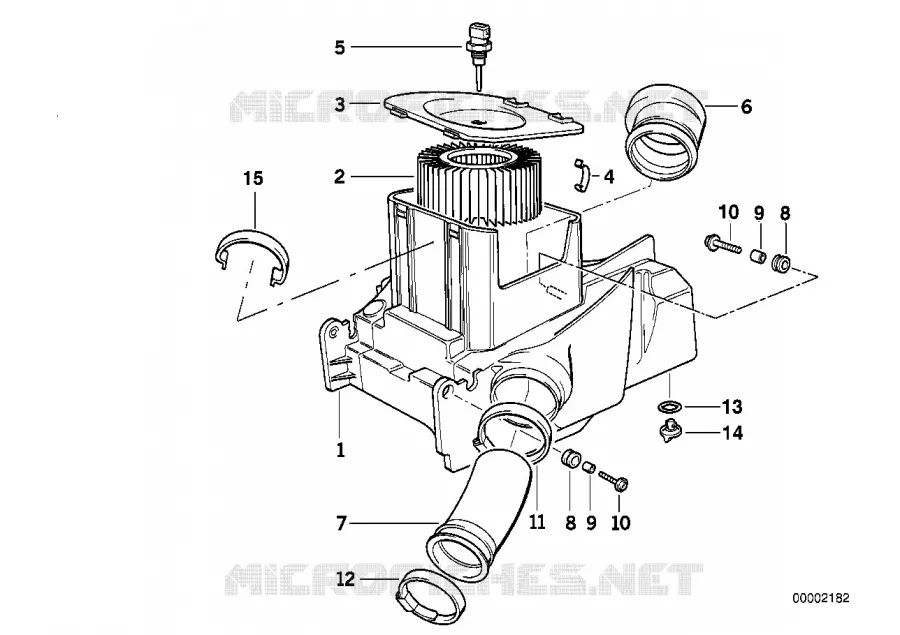 Silencieux dadmission / Filtre BMW Motorrad BMW Motorrad R 850 1996 4V  259 (0403)