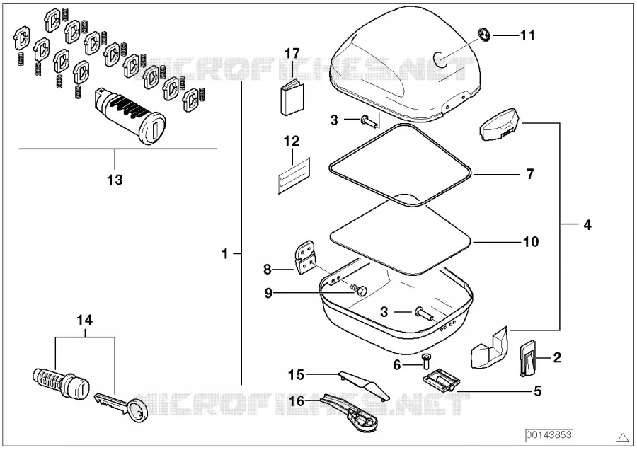 Top-case 31l BMW Motorrad BMW Motorrad F 650 2003   R13 (0176,0186)