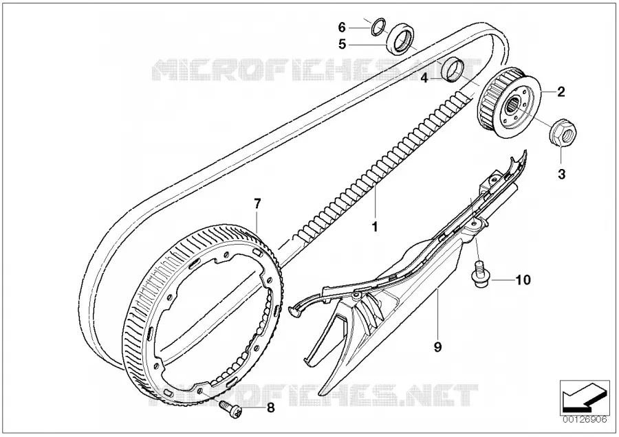 Transmission par courroie BMW Motorrad BMW Motorrad F 650 2000   K14 (0174,0184)