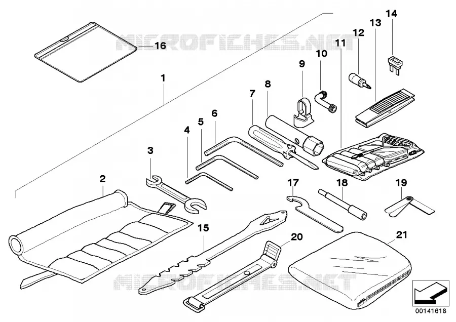 Trousse à outils BMW Motorrad BMW Motorrad R 1200 2002 4V  259C (0309,0319)
