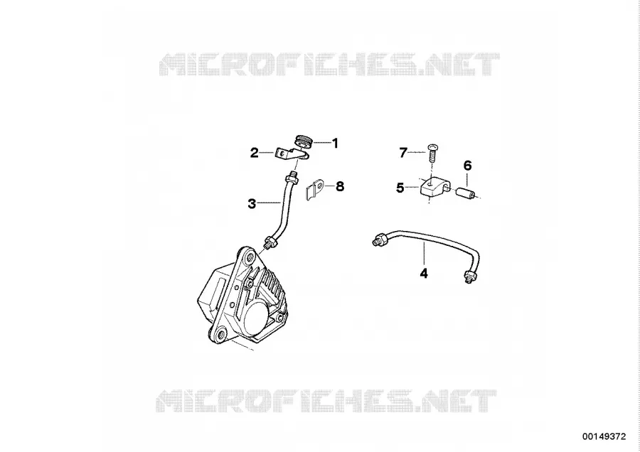 Tuyau de frein avant BMW Motorrad BMW Motorrad Classic K 75 1984 3 cyl.  K569 (0562,0571)