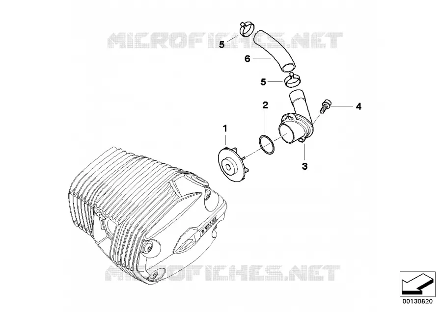 Ventilation de carter-moteur BMW Motorrad BMW Motorrad R 1200 2006 K2x  K25 (0303,0313)