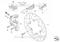 Frein de roue arrière Freins F 650 bmw-moto 2003  49651