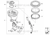 Pompe à carburant / Capteur de niveau Alimentation en carburant R 1200 bmw-moto 2008 K2x 49133