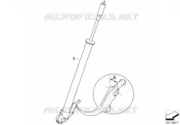 Tube glissant Essieu avant, guidage de la roue avant F 800 bmw-moto 2006 K7x 44904