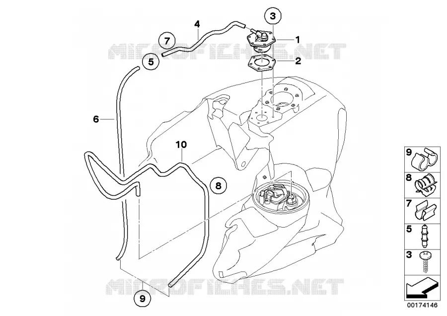 Aeration carburant BMW Motorrad BMW Motorrad R 1200 2003 K2x  K28 (0328,0338)