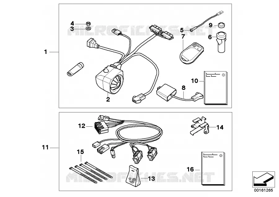 Alarme antivol 5.1 BMW Motorrad BMW Motorrad K 1200 2000 4 cyl. 4 soup.  K41 (0547,0557)
