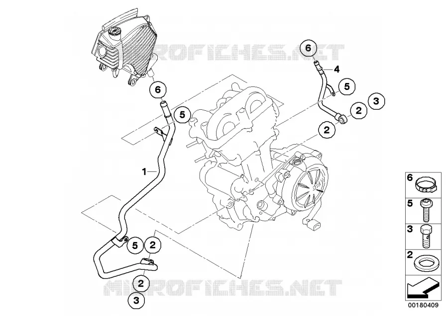 Alimentat.dhuile, tuyaux BMW Motorrad BMW Motorrad G 650 2008   R13 (0180)