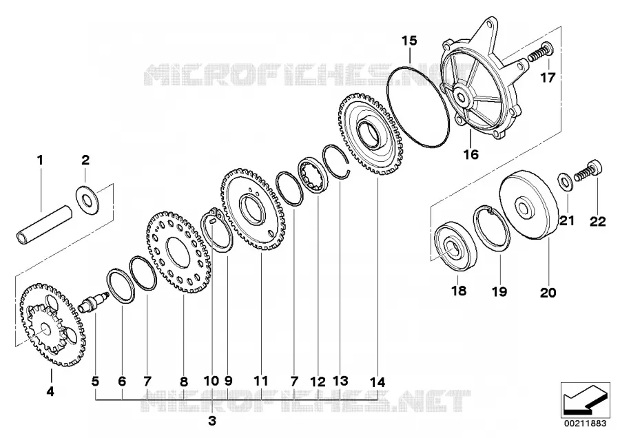 Alternateur, roue libre démarreur BMW Motorrad BMW Motorrad K 1300 2007 K4x 4 cyl.  K40 (0508,0509)