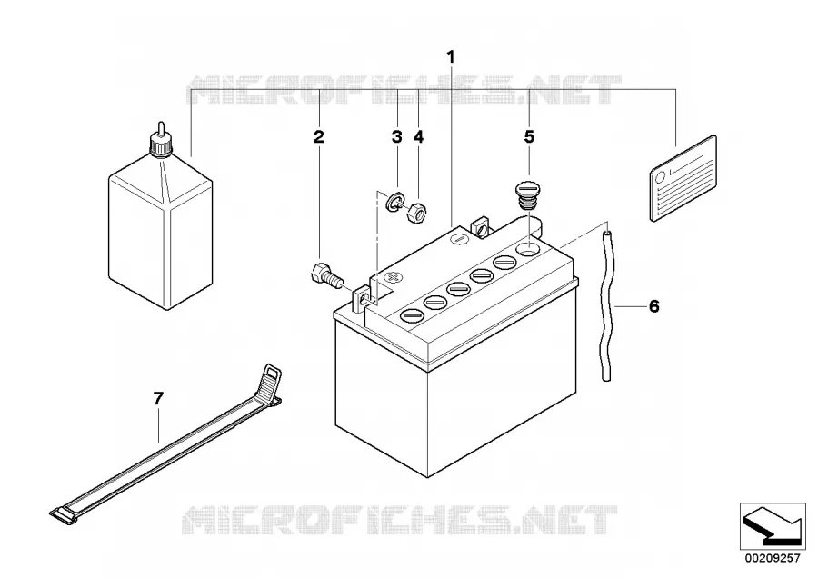 Batterie BMW Motorrad BMW Motorrad G 650 2008   R13 (0178,0179)