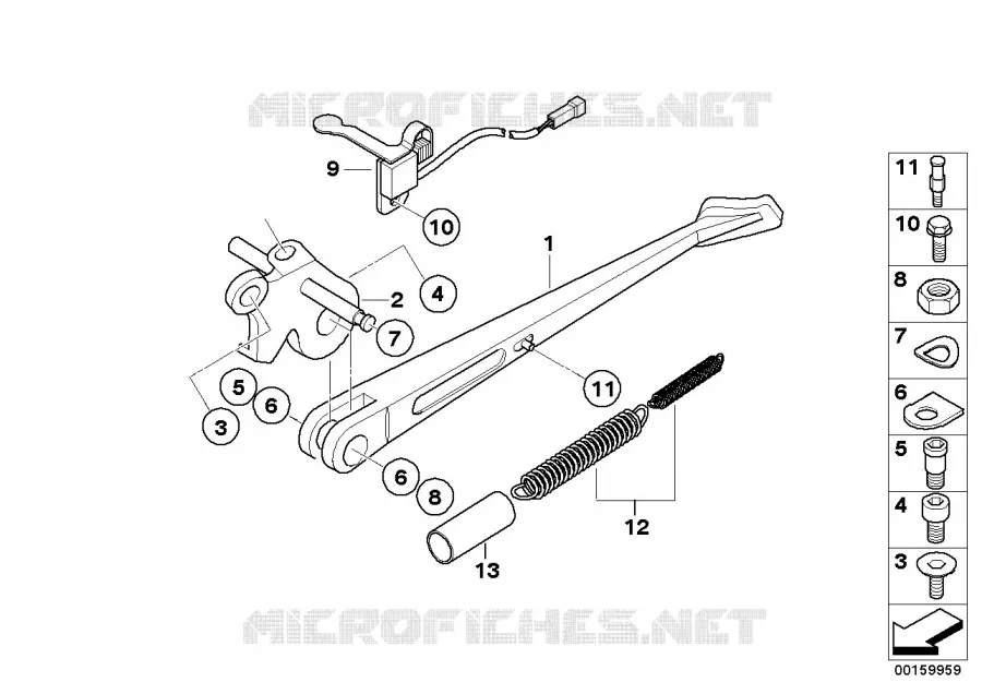Bequille laterale BMW Motorrad BMW Motorrad G 650 2006 X  K15 (0164,0194)