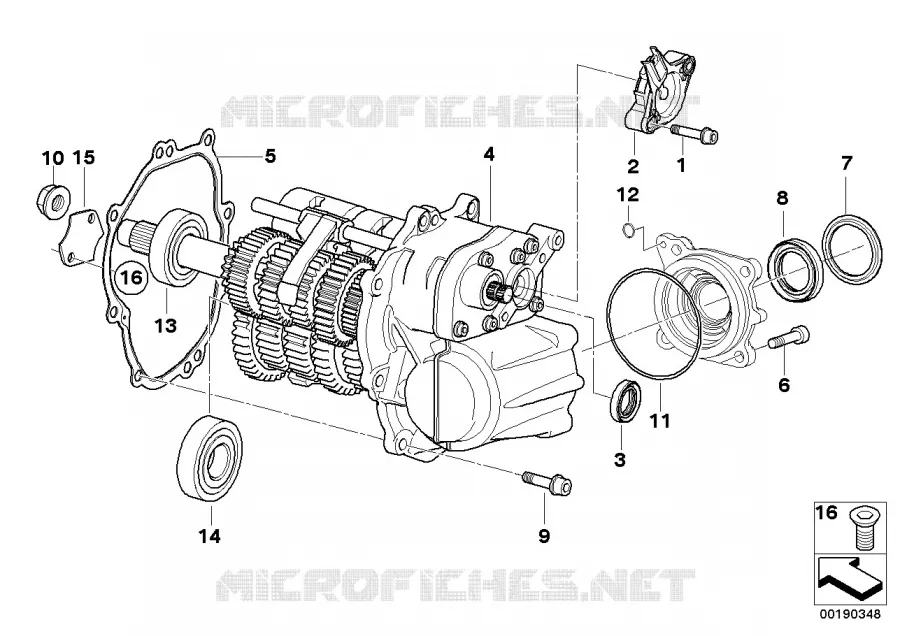 Boîte de vitesses manuelle BMW Motorrad BMW Motorrad K 1200 2004 K4x 4 cyl.  K44 (0587,0597)