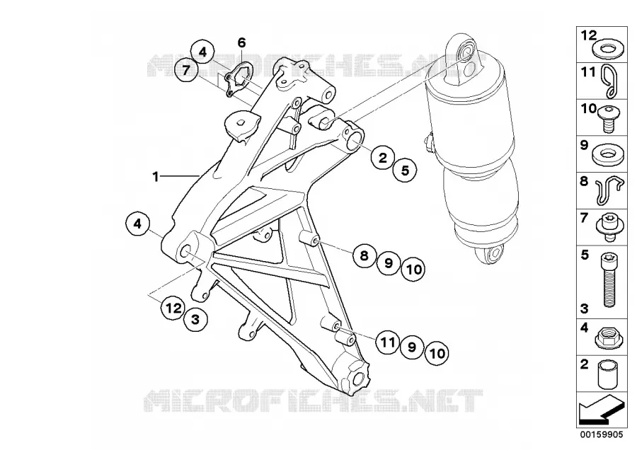 Cadre central BMW Motorrad BMW Motorrad G 650 2006 X  K15 (0167,0197)