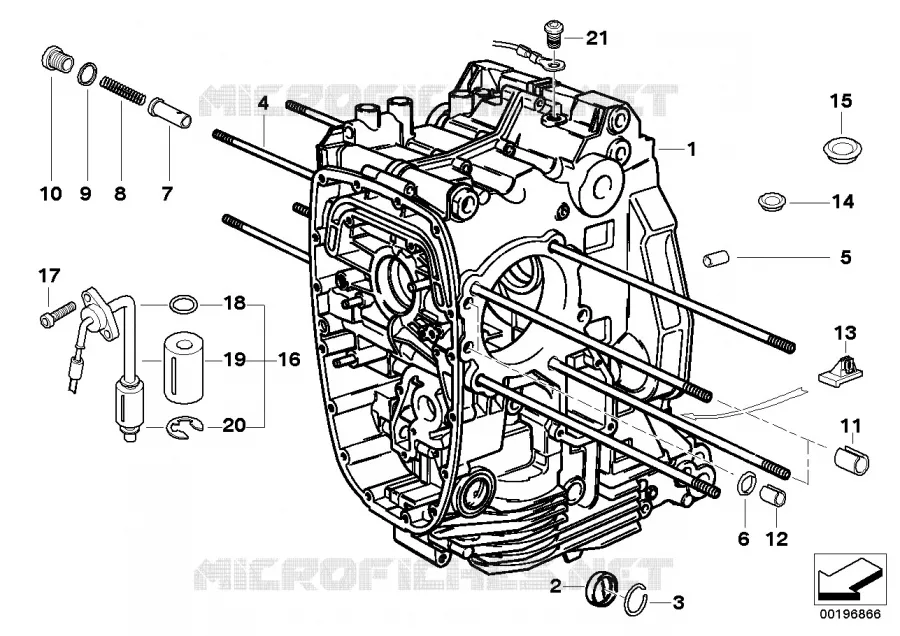 Carter-moteur BMW Motorrad BMW Motorrad R 1200 2003 K2x  K26 (0368,0388)