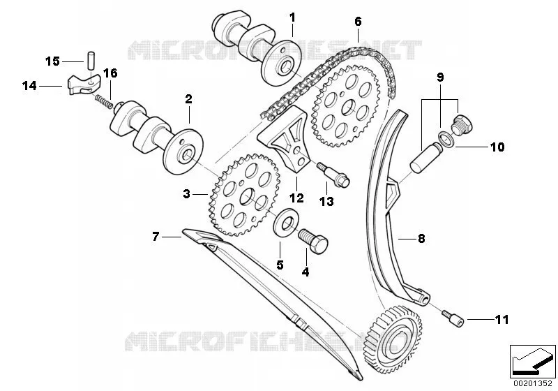 Cde soupapes-arbre a cames/transm chaine BMW Motorrad BMW Motorrad F 650 1996   E169 (0162)