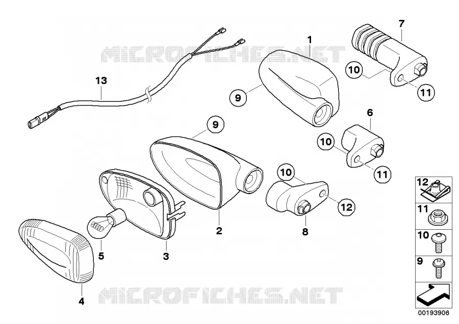 Clignotants BMW Motorrad BMW Motorrad F 800 2006 K7x  K72 (0219,0229)