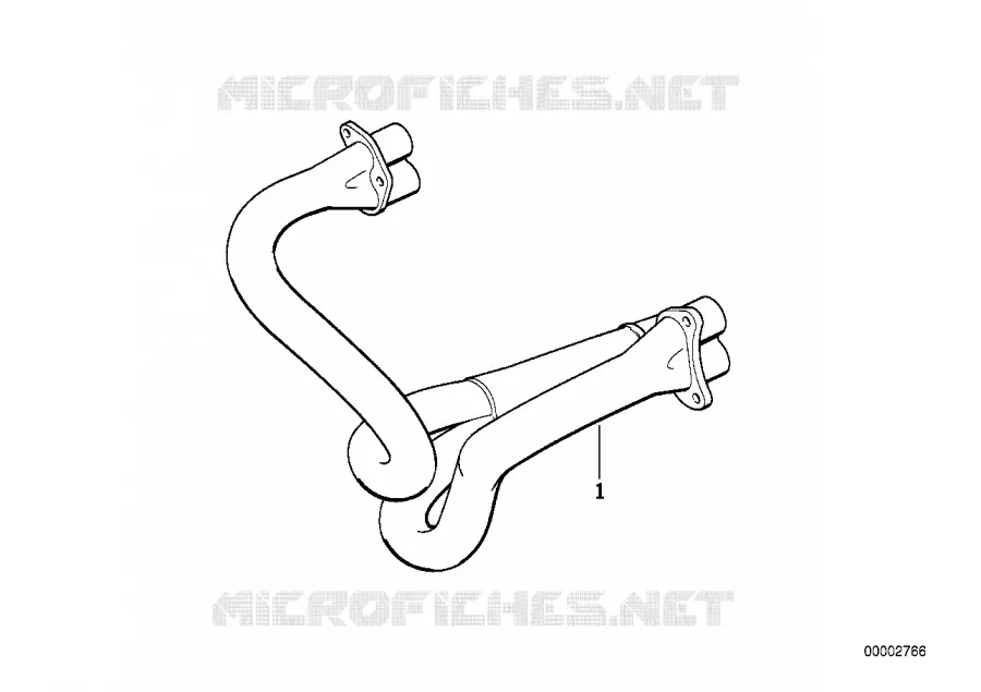 Collecteur déchappement BMW Motorrad BMW Motorrad R 1100 1993 4V  259 (0404,0409)