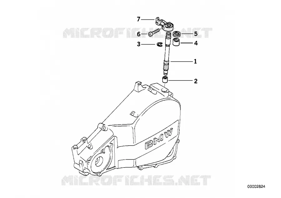 Commande dembrayage BMW Motorrad BMW Motorrad F 650 1996   E169 (0163,0168)