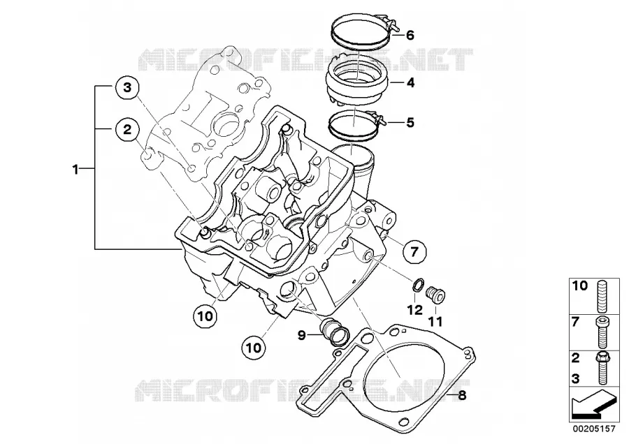 Culasse BMW Motorrad BMW Motorrad G 450 2007 X  K16 (0145)